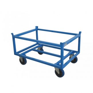 Carrello Porta Pallet Alto - 4 Ruote Girevoli con freno