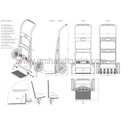 Specifiche carrello tecnopolimero fibrorinforzato - colore black