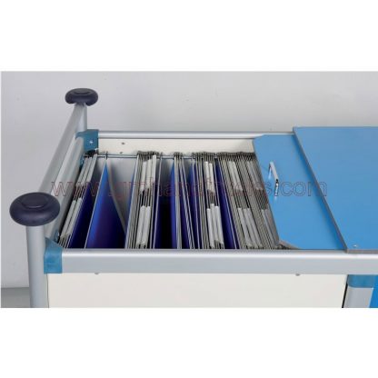 Carrello porta radiografie e cartelle cliniche 40 posti