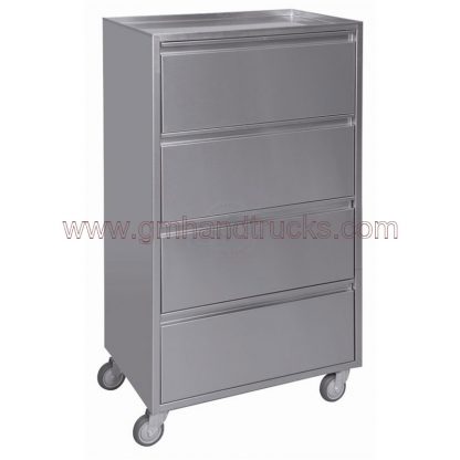 Carrello portastrumenti in acciaio INOX AISI 304 spessore 20/10